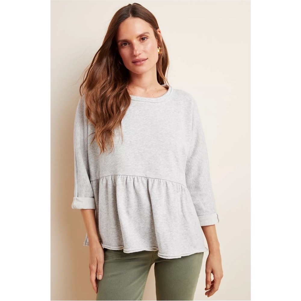 NWT ANTHROPOLOGIE Colleen Babydoll Sweatshirt